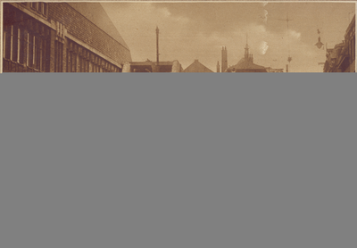 870100 Gezicht in de Potterstraat te Utrecht, vanaf de Neude, met links de sloopwerkzaamheden in verband met de ...